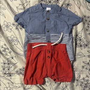 Carter's Light Blue Button-Up Shirt